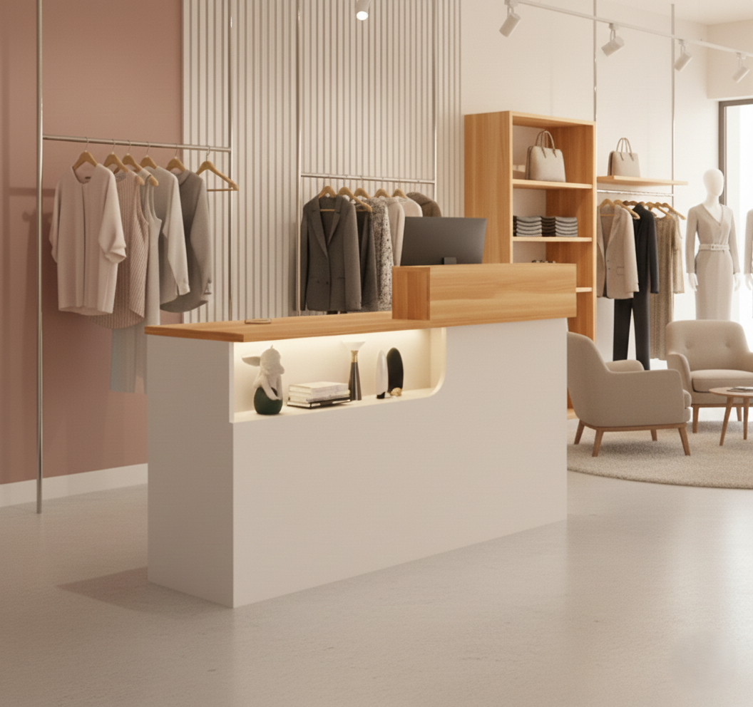 Chic Small Check Out Counter For Clothing Store Beauty Salon RD-158