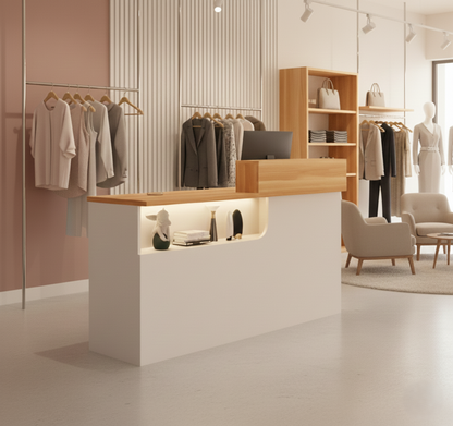 Chic Small Check Out Counter For Clothing Store Beauty Salon RD-158