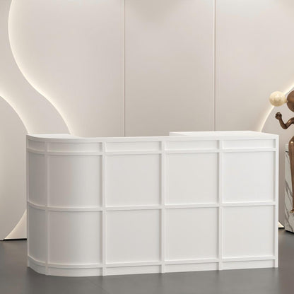 Modern Minimalist Curved Reception Desk for Boutiques &amp; Salons RD-220