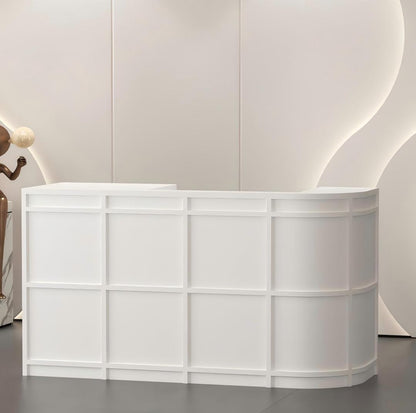 Modern Minimalist Curved Reception Desk for Boutiques &amp; Salons RD-220