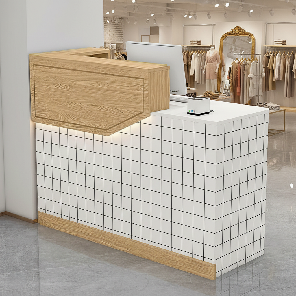 Simple Small Salon Store Restaurant Checkout Reception Desk RD-118