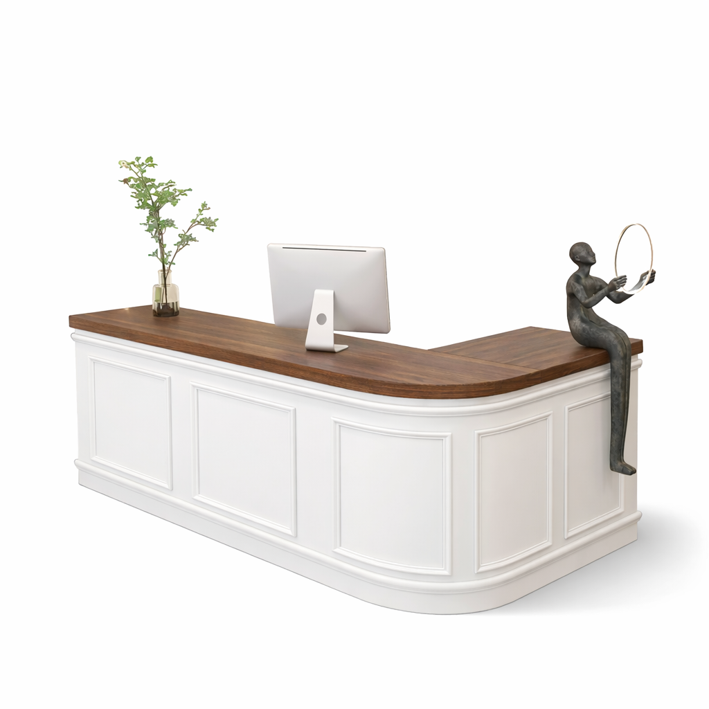 Curved French-Style Corner Desk RD-210