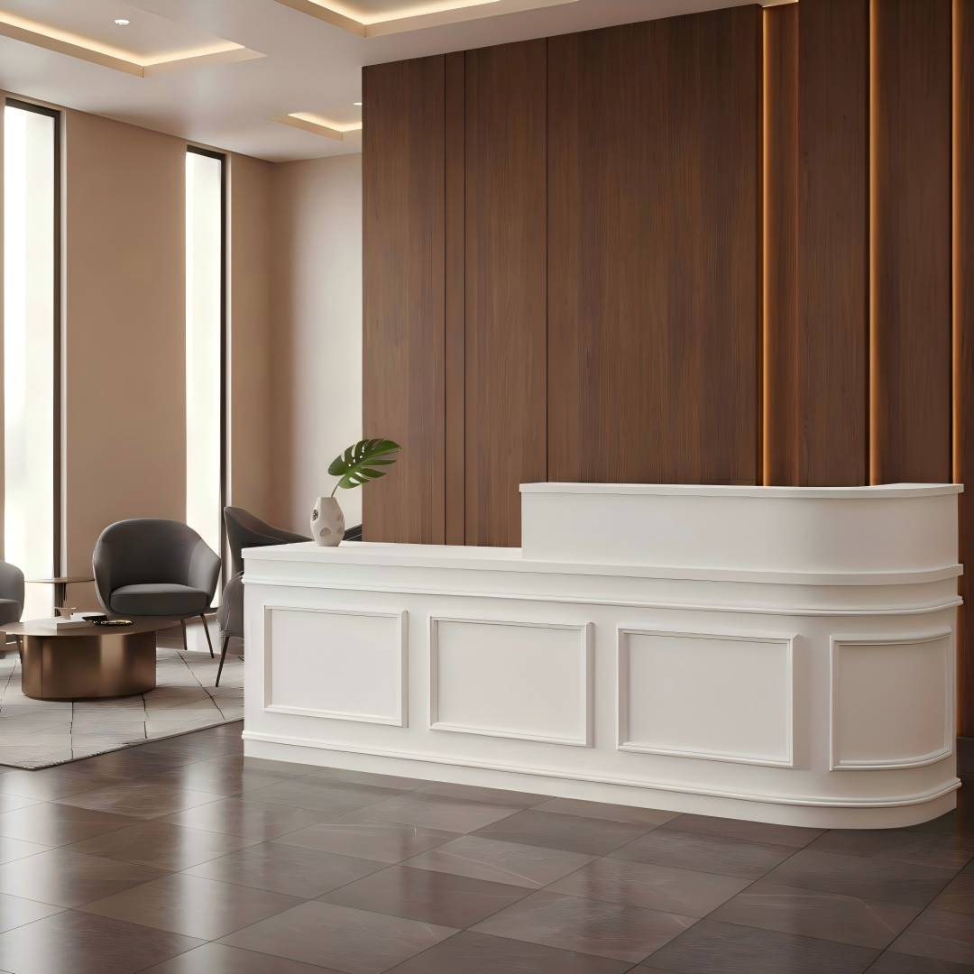 Modern Curved Panel Reception Desk RD-225