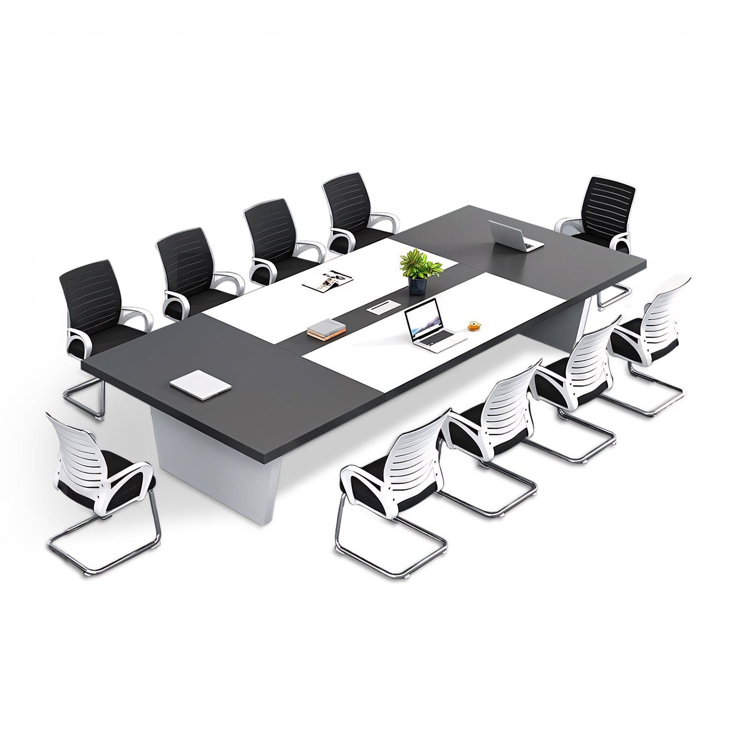 Simple Rectangular Conference Table And Chair Combination MT-007