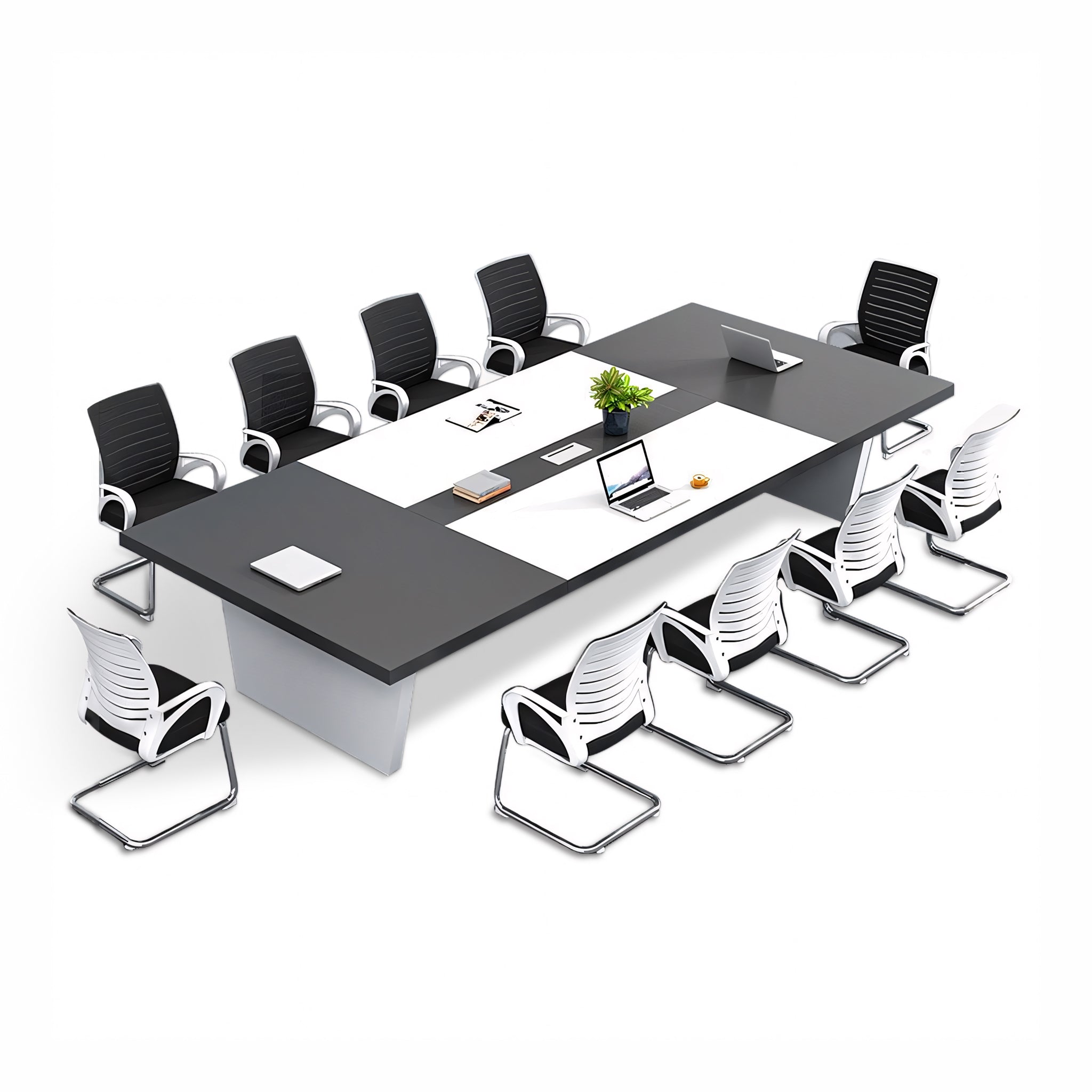 Simple Rectangular Conference Table And Chair Combination MT-007