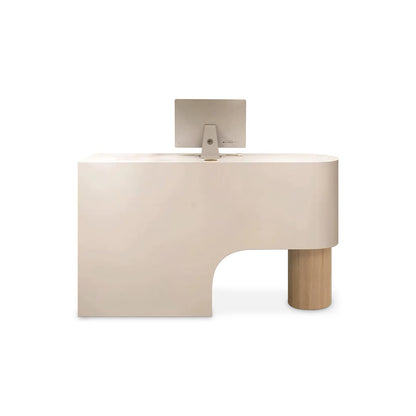 Minimalism Curved Lacquered Reception Desk RD-162