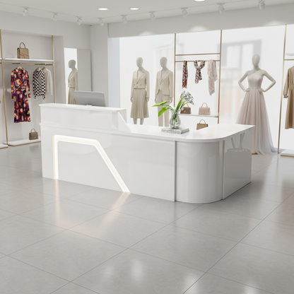 Modern Arc Shape Store Office Supermarket Reception Desk RD-164