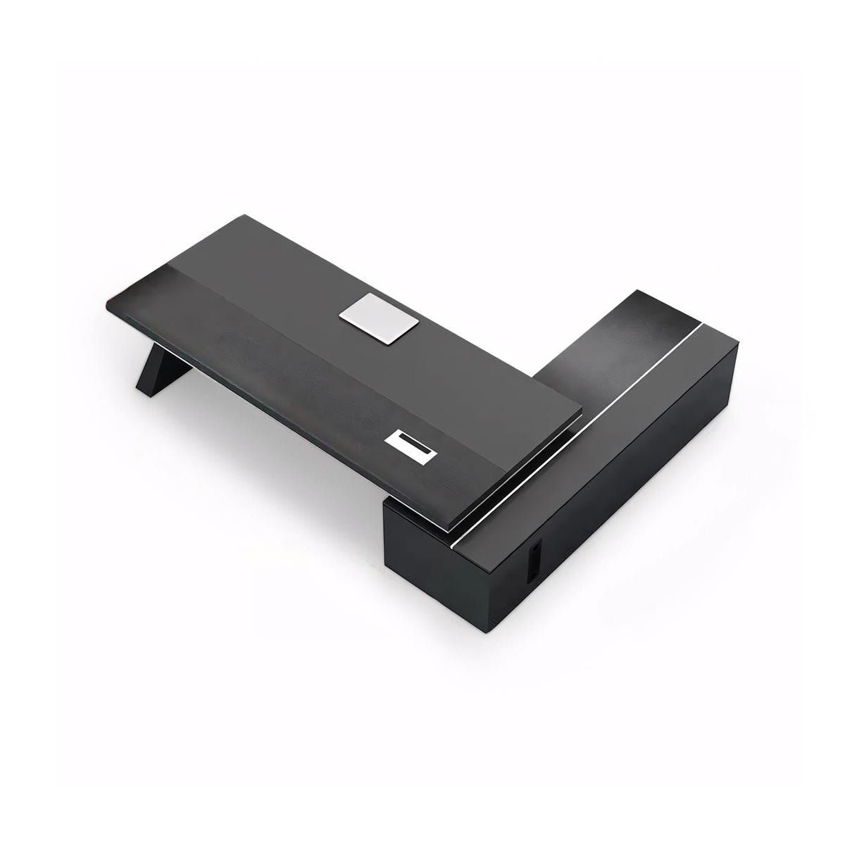 Modern Office Desk, Wooden Computer Desk, Black Executive Desk ED-014