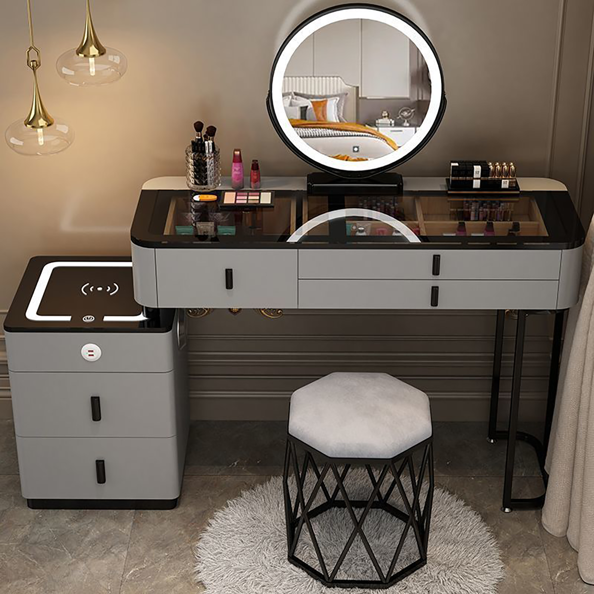 Smart Dressing Table with Wireless Charging DRT-102