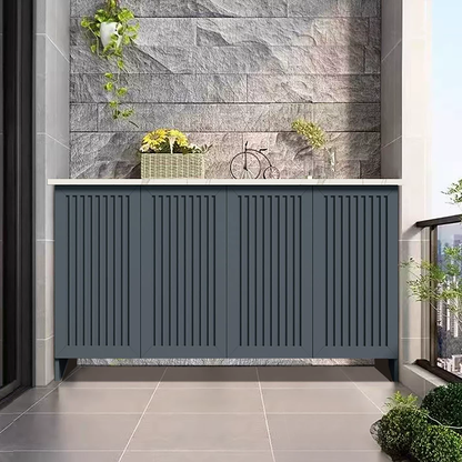 (Stock)Custom Outdoor Garden Workbench with Stone Top and Storage OKC-111