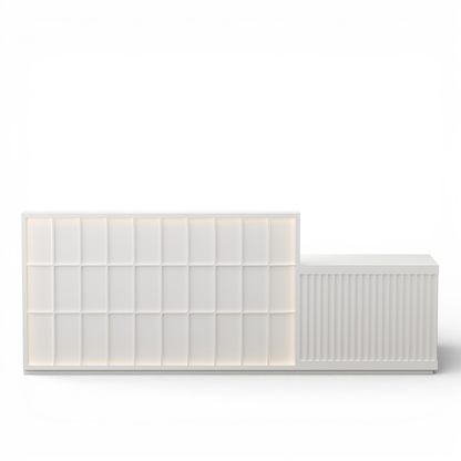 Minimalist Reception Desk with Square Panel Detailing RD-221