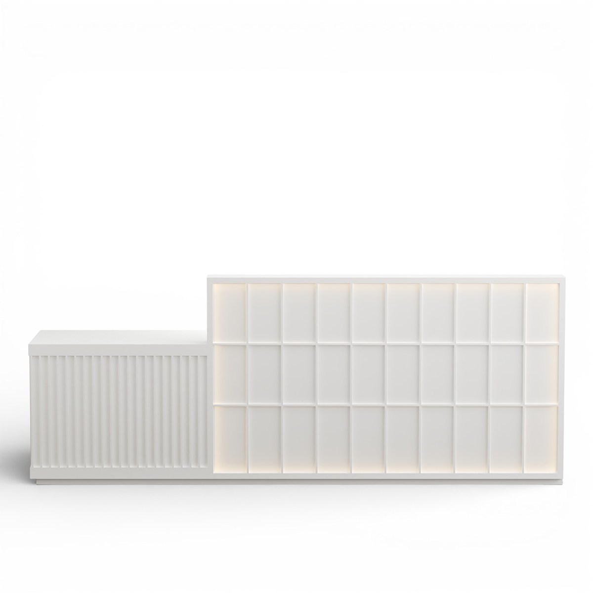 Minimalist Reception Desk with Square Panel Detailing RD-221