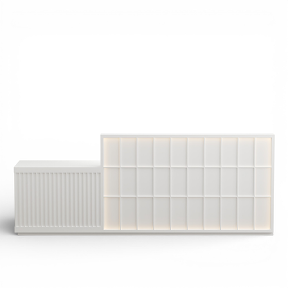 Minimalist Reception Desk with Square Panel Detailing RD-221