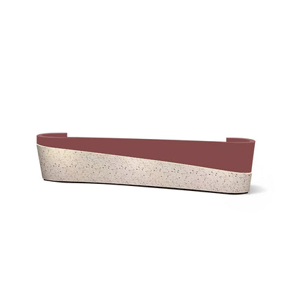 Terrazzo Pattern Curved Reception Desk For Company and Hotel RD-122
