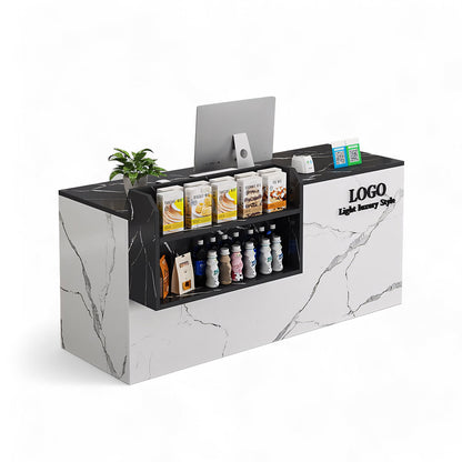 Small Modern Grocery Counter Salon Nail Reception Desk RD-161