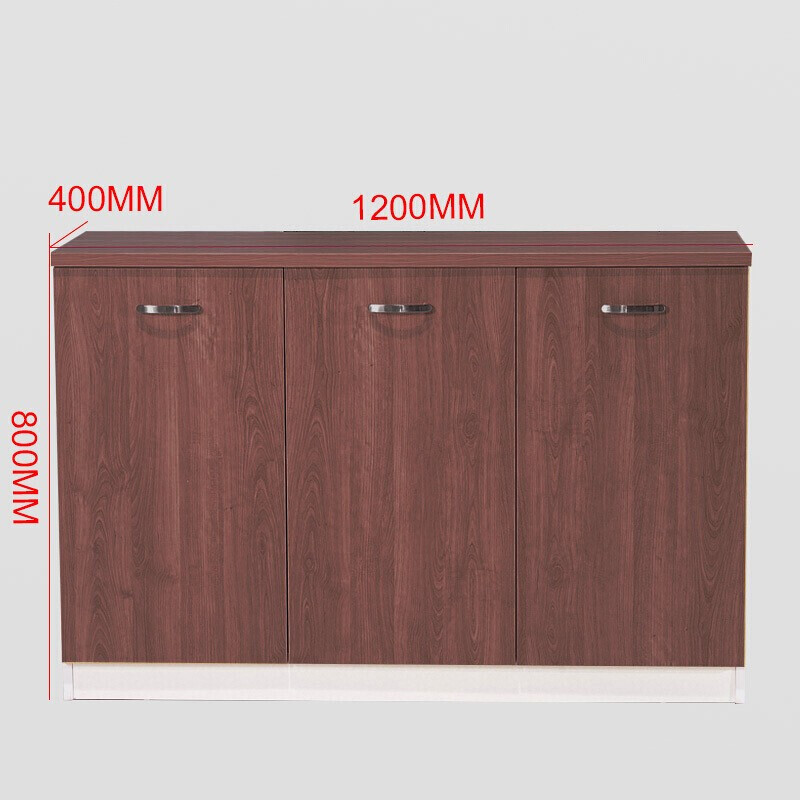 Modern Minimalist Low Office Storage Cabinet with Wooden Finish FC-003