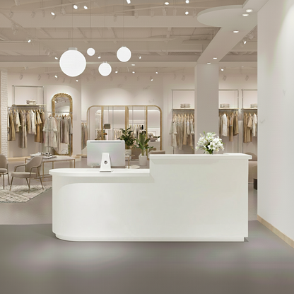 Arc Shape Fashionably Salon Store Institution Reception Desk RD-124