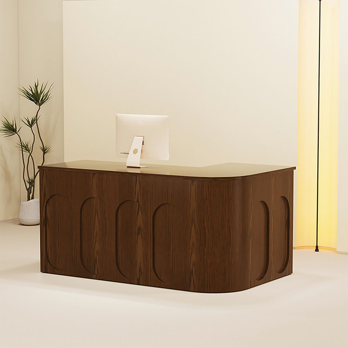 L-Shaped Corner Reception Desk for Multi-Purpose Commercial Spaces RD-211