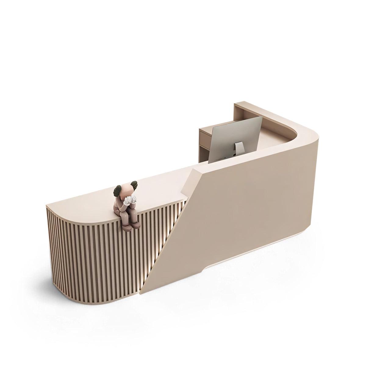 L-Shaped Beauty Salon Cashier Desk RD-114