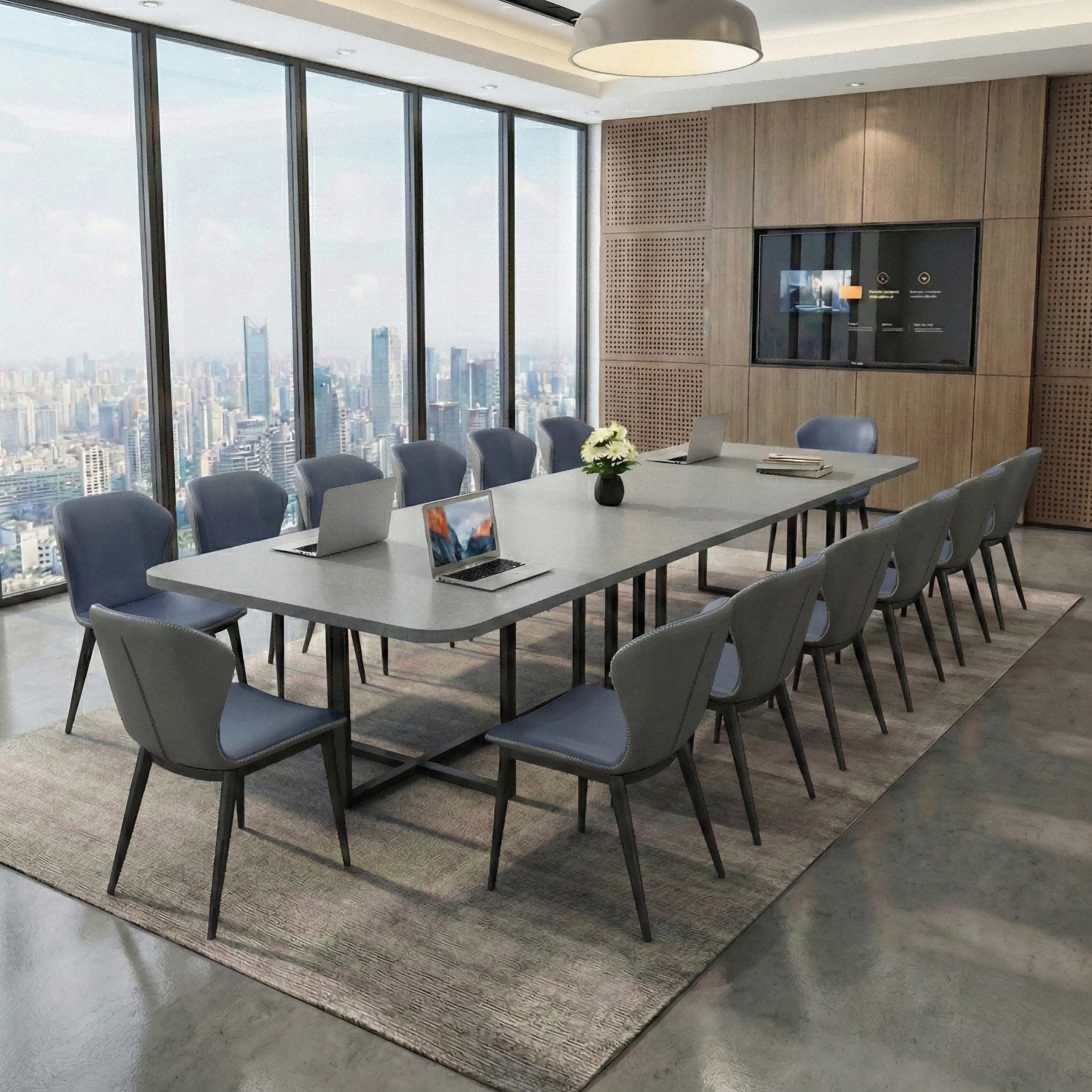Conference Table Light Luxury Office Training Bar And Chairs MT-011