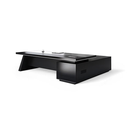 Modern Office Desk, Wooden Computer Desk, Black Executive Desk ED-014