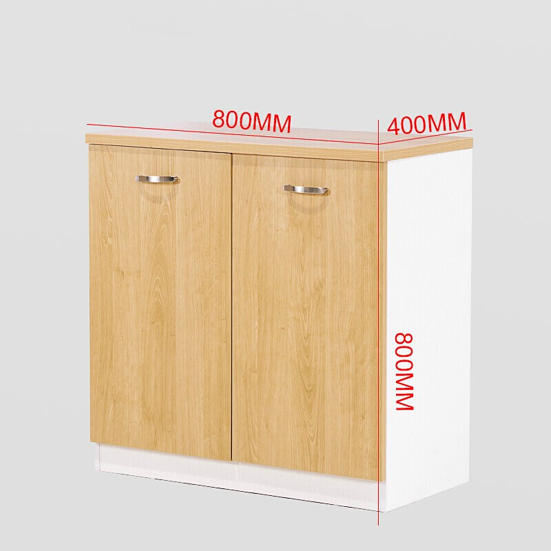 Modern Minimalist Low Office Storage Cabinet with Wooden Finish FC-003