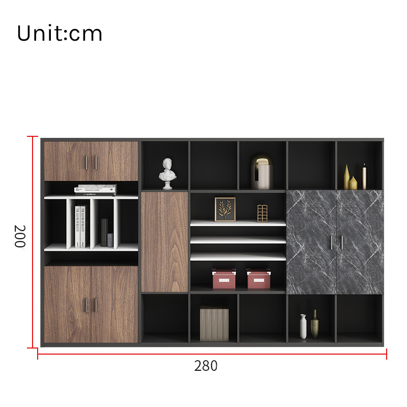 Executive Bookcase – Large Office Archive &amp; Storage Cabinet EB-012