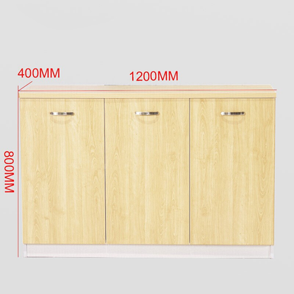 Modern Minimalist Low Office Storage Cabinet with Wooden Finish FC-003