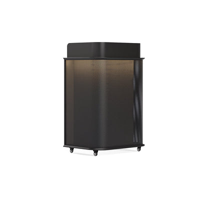 Integrated Black And White Lacquer Mini Reception Desk RD-185