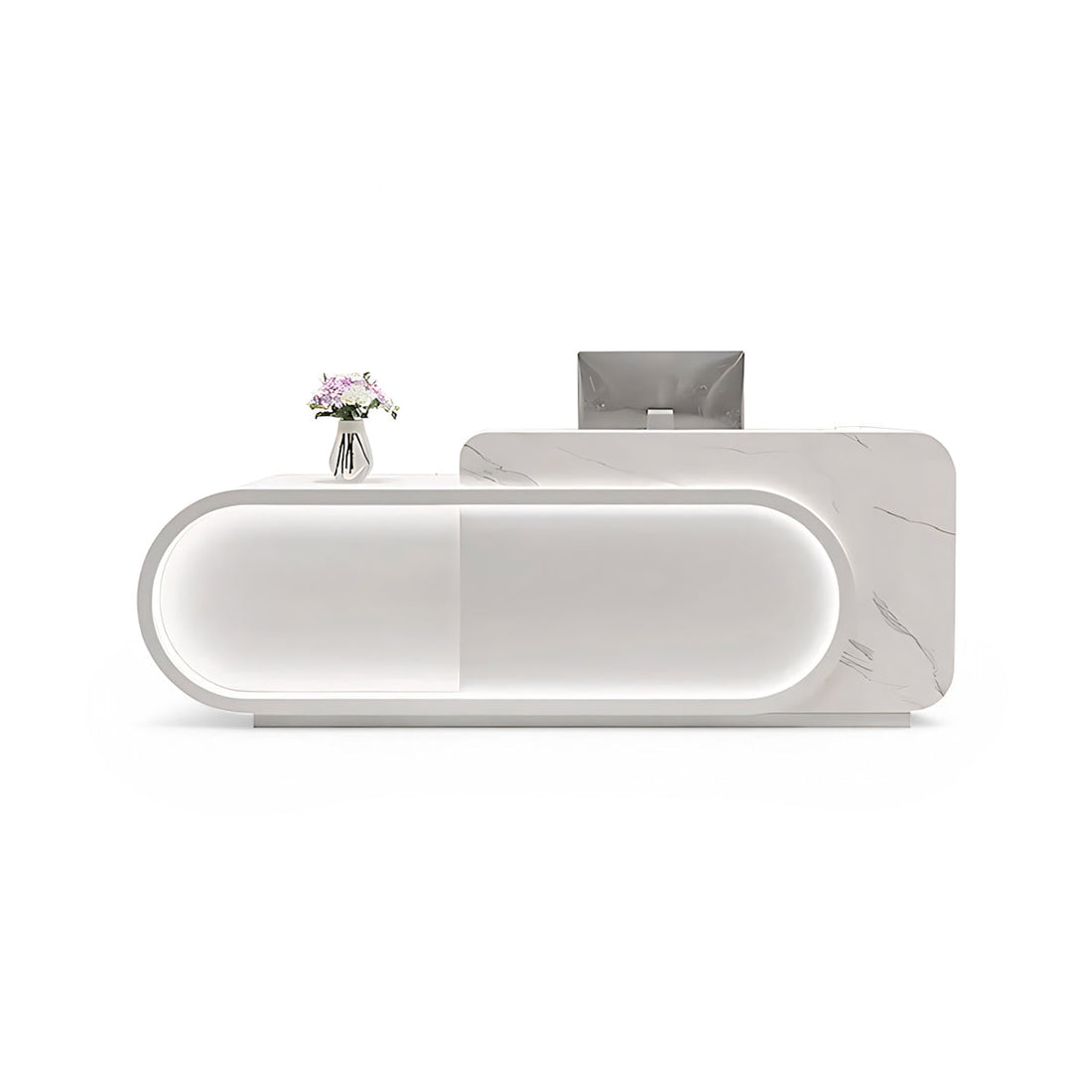 Small Store Curved Front Desk Reception Desk RD-119