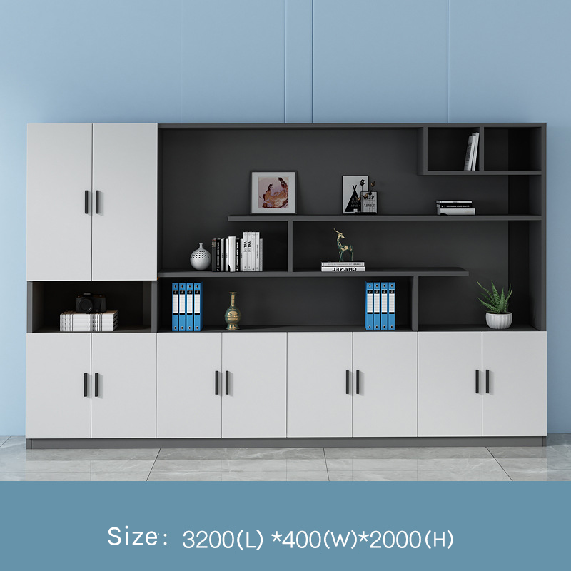 Executive Bookcase – Modern Tiered Office Cabinet EB-013