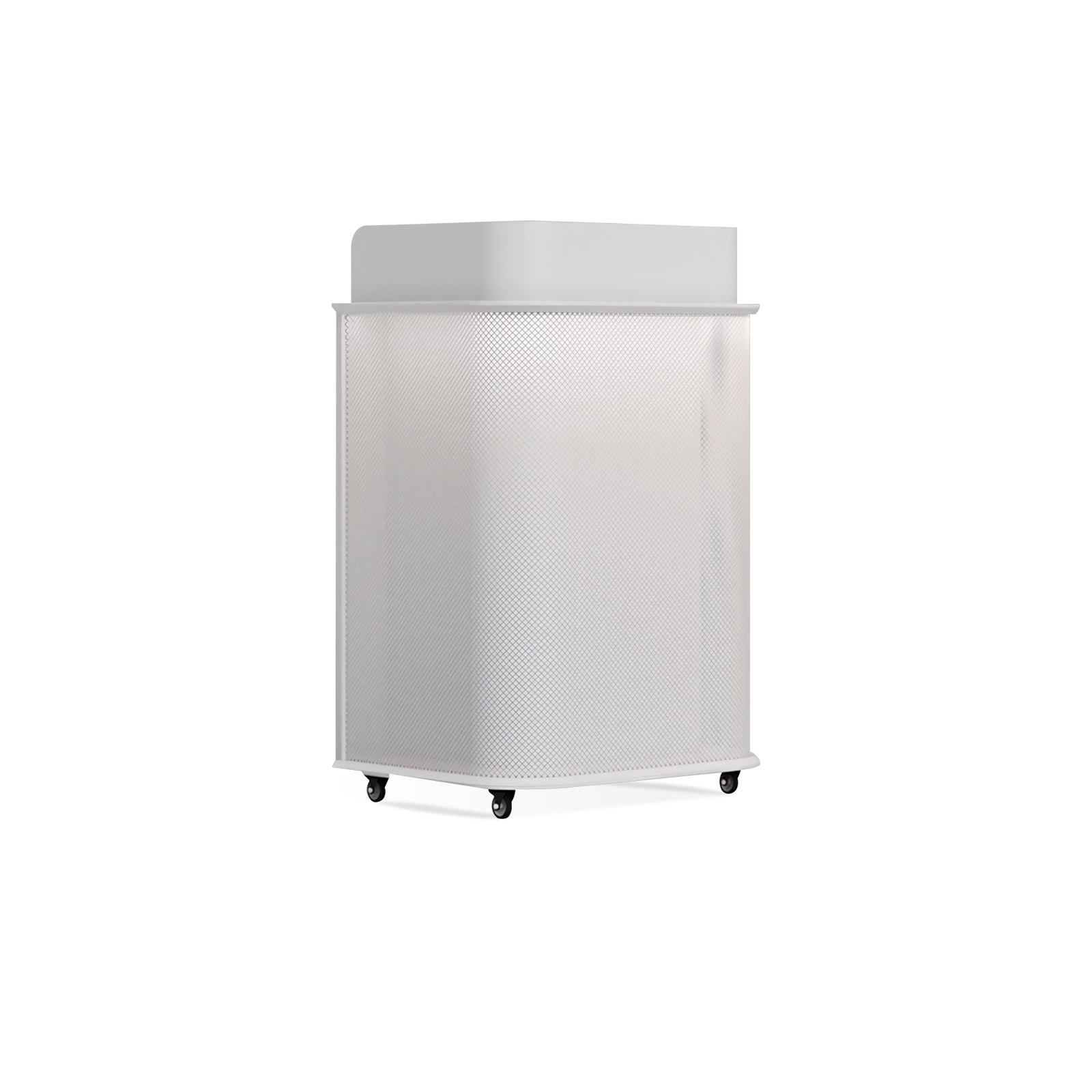 Integrated Black And White Lacquer Mini Reception Desk RD-185