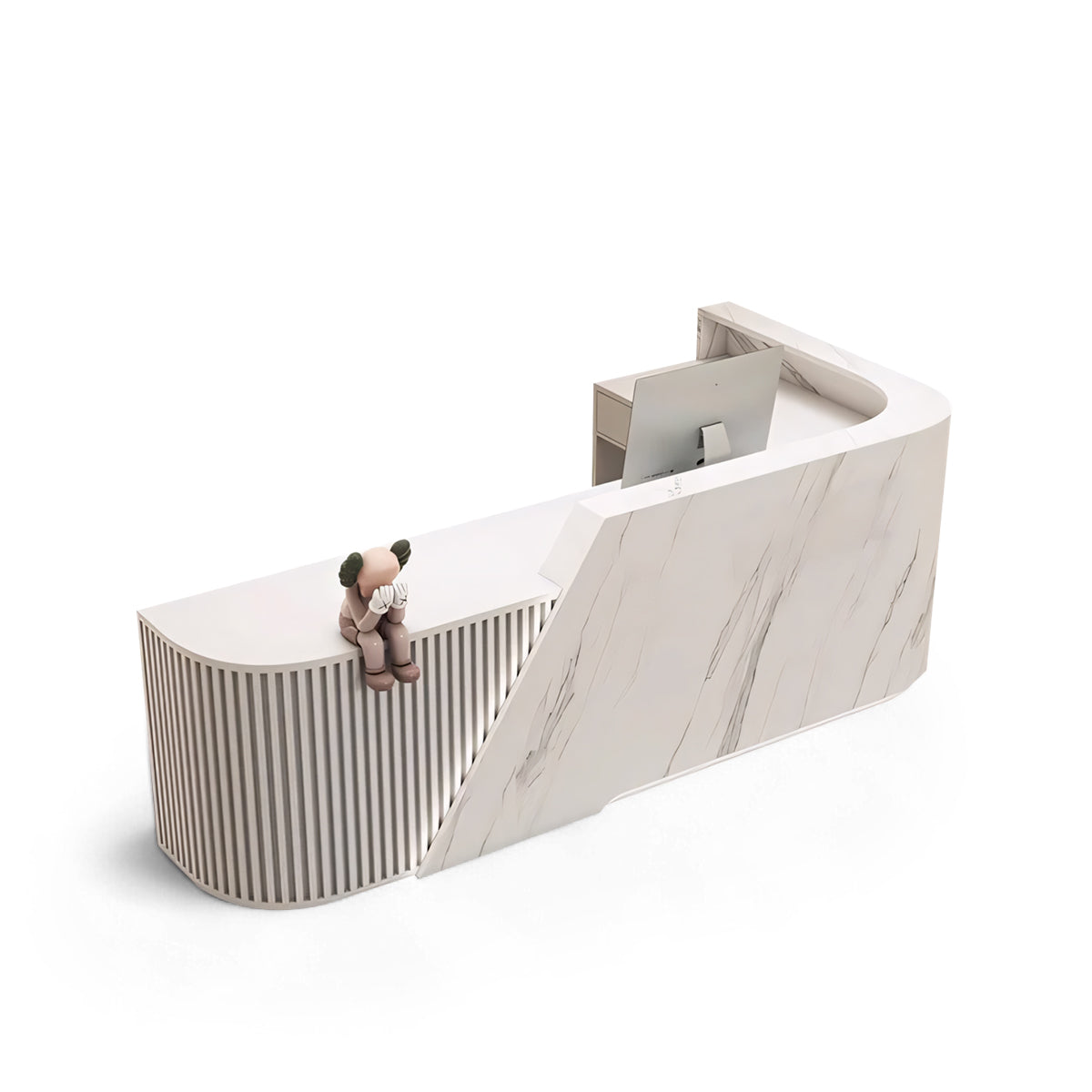 L-Shaped Beauty Salon Cashier Desk RD-114