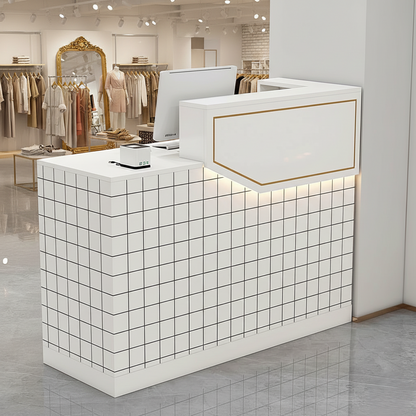 Simple Small Salon Store Restaurant Checkout Reception Desk RD-118