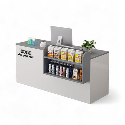 Small Modern Grocery Counter Salon Nail Reception Desk RD-161
