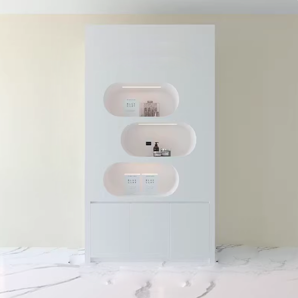 High-End Custom Cosmetics Display – Luxury Beauty Salon Showcase DC-003