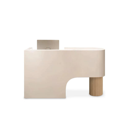 Minimalism Curved Lacquered Reception Desk RD-162