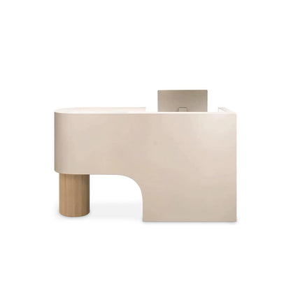 Minimalism Curved Lacquered Reception Desk RD-162