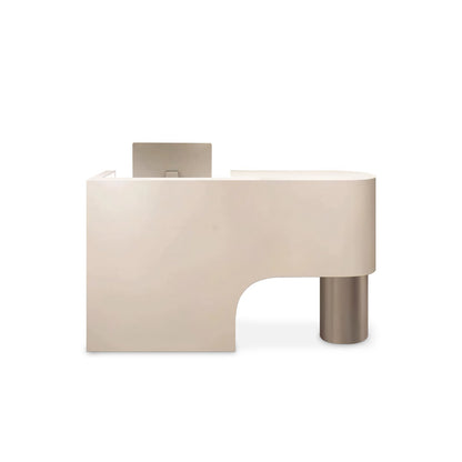 Minimalism Curved Lacquered Reception Desk RD-162