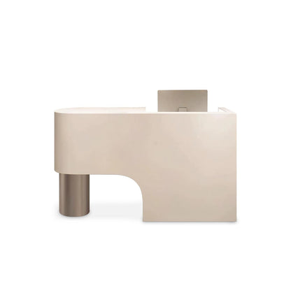 Minimalism Curved Lacquered Reception Desk RD-162