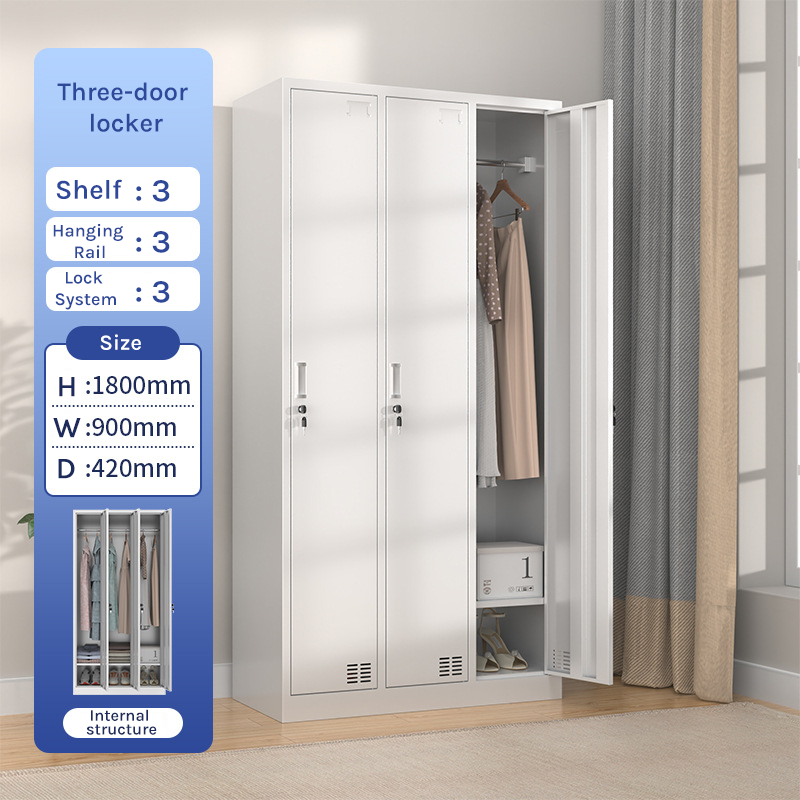Steel Office Filing Cabinet &amp; Changing Locker for Workplace Storage FC-005
