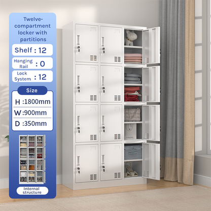 Steel Office Filing Cabinet &amp; Changing Locker for Workplace Storage FC-005
