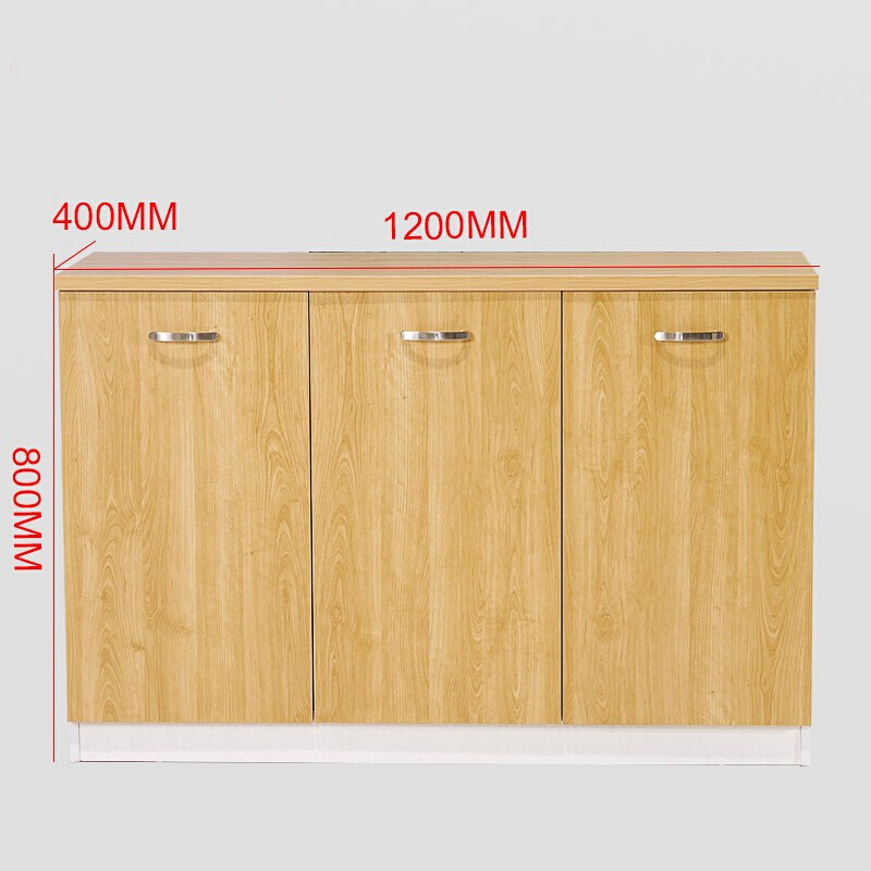 Modern Minimalist Low Office Storage Cabinet with Wooden Finish FC-003