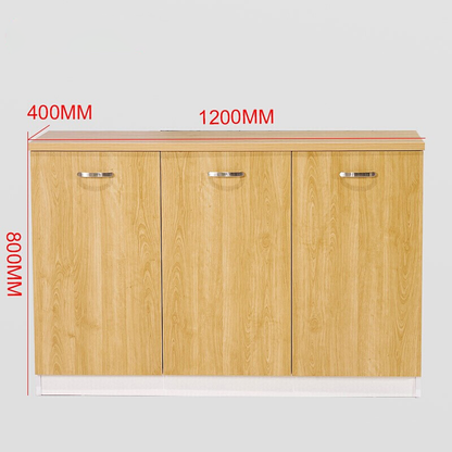 Modern Minimalist Low Office Storage Cabinet with Wooden Finish FC-003