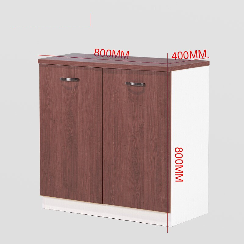 Modern Minimalist Low Office Storage Cabinet with Wooden Finish FC-003