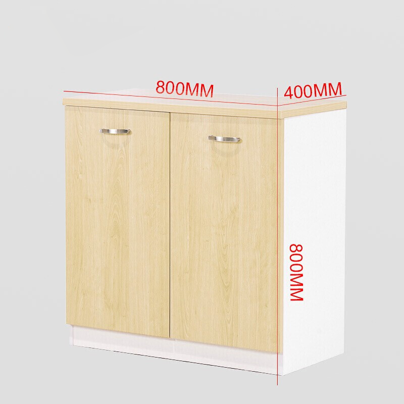 Modern Minimalist Low Office Storage Cabinet with Wooden Finish FC-003