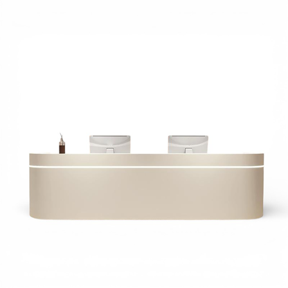 Curved Reception Desk with Minimalist Design RD-206