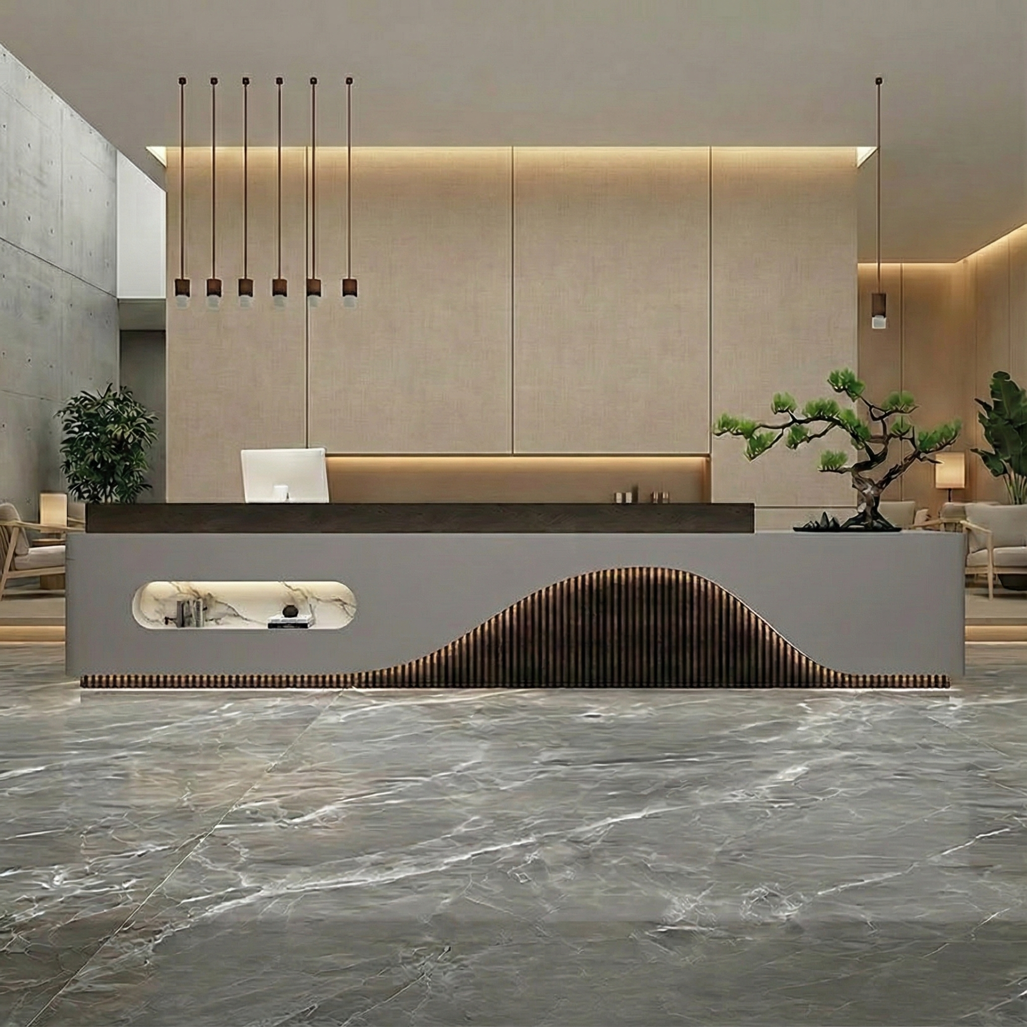 Modern Hotel Lobby Welcome Desk RD-145