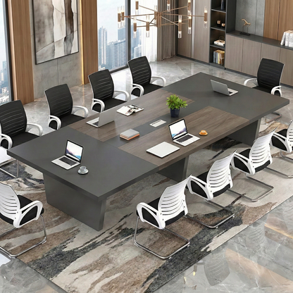 Simple Rectangular Conference Table And Chair Combination MT-007