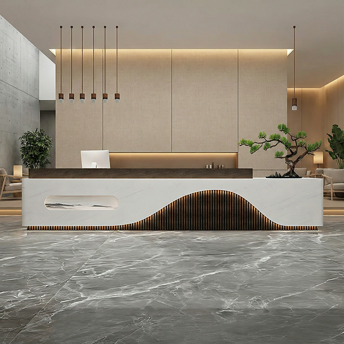 Modern Hotel Lobby Welcome Desk RD-145